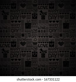 Happy valentine's day. Valentine seamless pattern. Vector Illustration 