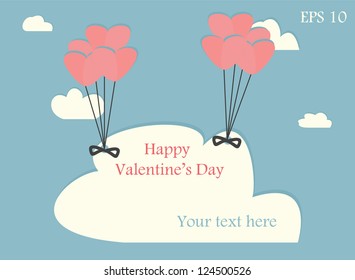 Happy valentines day vector
