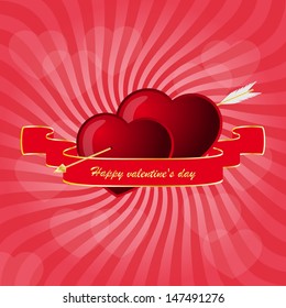 happy valentine's day | vector