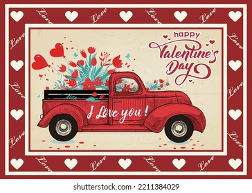 happy valentine's day to vector