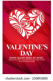 Happy Valentines Day. vector