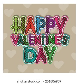Happy Valentines Day. vector