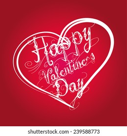 happy valentines day vector art