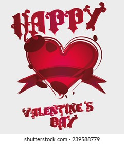happy valentines day vector art