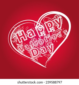 happy valentines day vector art