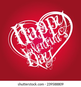 happy valentines day vector art