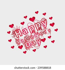 happy valentines day vector art