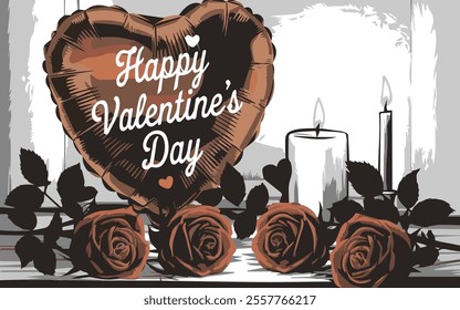 Happy valentine's day vector art