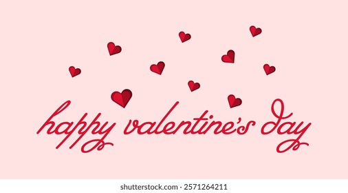 Happy Valentines Day vector artwork featuring love themed pattern and design in vibrant colors ideal for romantic cards and creative projects.