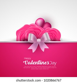 Happy valentine's day vector background design.