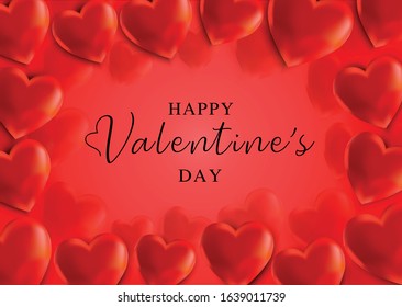 Happy Valentines Day. Vector Background. illustration.