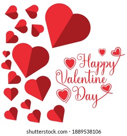 Happy Valentinstag, Vektorhintergrund