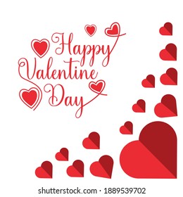 Feliz Día de San Valentín de fondo vectorial