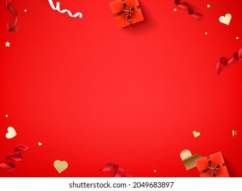 Happy Valentinstag, Vektorhintergrund