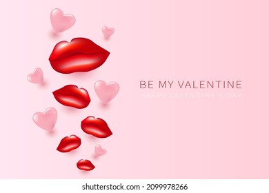 Fröhlicher Valentinstag, Vektorhintergrund, Poster, Banner oder Karte. Seien Sie mein talentiertes Grußkonzept
