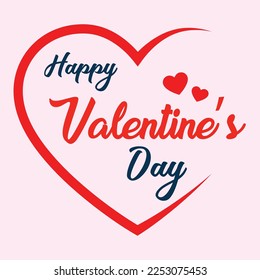 Happy Valentines Day Vector Background