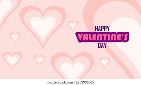 Happy Valentine's day vector background 