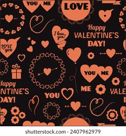 Happy Valentines Day vector background art love