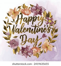 Happy Valentines Day Vector Background
