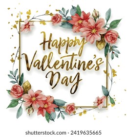 Happy Valentines Day Vector Background
