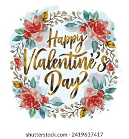 Happy Valentines Day vector background