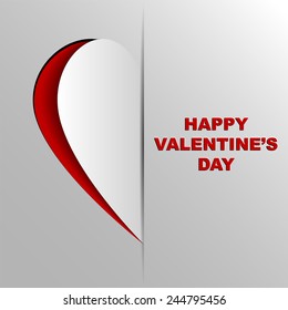 Happy Valentine's Day Vector Background 