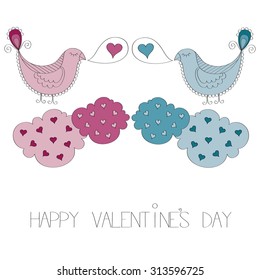 Happy valentine's day vector background 