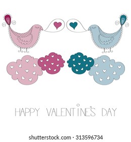 Happy valentine's day vector background 