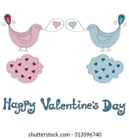 Happy valentine's day vector background 