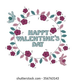 Happy valentine's day vector background 