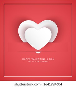 diseño de banner vectorial del día feliz de San Valentín