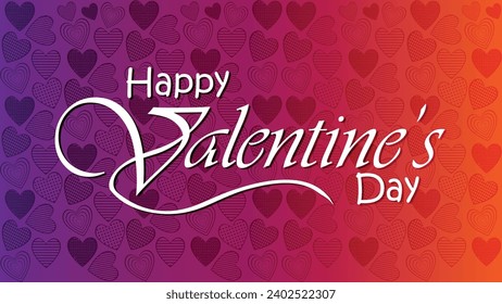 Fröhlicher Valentinstag. Vektorbanner, Grußkarte, Flayer, Poster mit Text Happy valentines Tag
