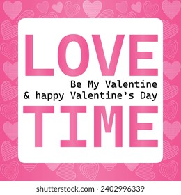 Happy valentines day. Vector banner, greeting card, flayer, poster,  with text Happy valentines day