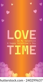 Happy valentines day. Vector banner, greeting card, flayer, poster,  with text Happy valentines day