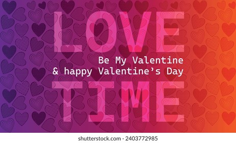 Happy valentines day. Vector banner, greeting card, flayer, poster,  with text Happy valentines day