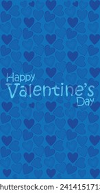 Happy valentines day. Vector banner, greeting card, flayer, poster,  with text Happy valentines day