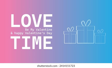 Happy valentines day. Vector banner, greeting card, flayer, poster,  with text Happy valentines day