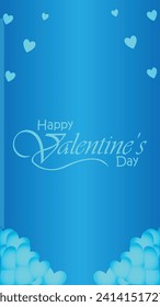 Happy valentines day. Vector banner, greeting card, flayer, poster,  with text Happy valentines day