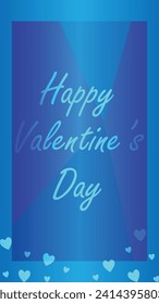 Happy valentines day. Vector banner, greeting card, flayer, poster,  with text Happy valentines day