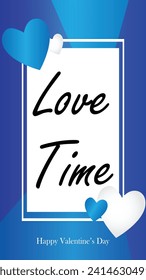 Happy valentines day. Vector banner, greeting card, flayer, poster,  with text Happy valentines day