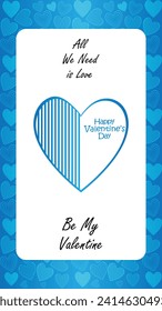 Happy valentines day. Vector banner, greeting card, flayer, poster,  with text Happy valentines day