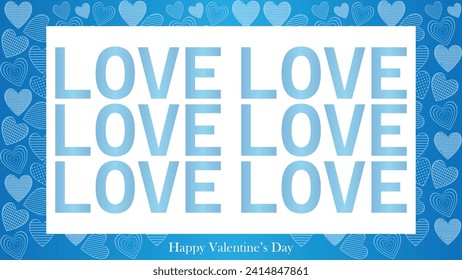 Happy valentines day. Vector banner, greeting card, flayer, poster,  with text Happy valentines day