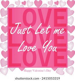 Happy valentines day. Vector banner, greeting card, flayer, poster,  with text Happy valentines day