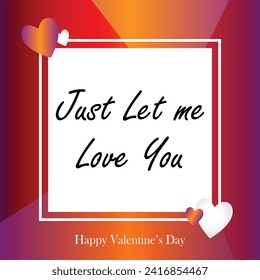 Happy valentines day. Vector banner, greeting card, flayer, poster,  with text Happy valentines day