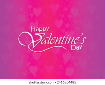 Happy valentines day. Vector banner, greeting card, flayer, poster,  with text Happy valentines day