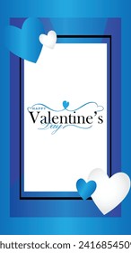 Happy valentines day. Vector banner, greeting card, flayer, poster,  with text Happy valentines day