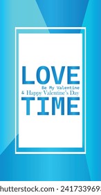 Feliz día de San Valentín. Banner vectorial, tarjeta de saludo, capa superior, cartel con texto Feliz día de San Valentín