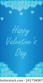 Happy valentines day. Vector banner, greeting card, flayer, poster,  with text Happy valentines day