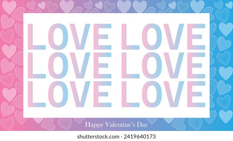 Happy valentines day. Vector banner, greeting card, flayer, poster,  with text Happy valentines day