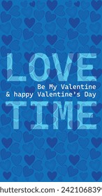 Happy valentines day. Vector banner, greeting card, flayer, poster,  with text Happy valentines day